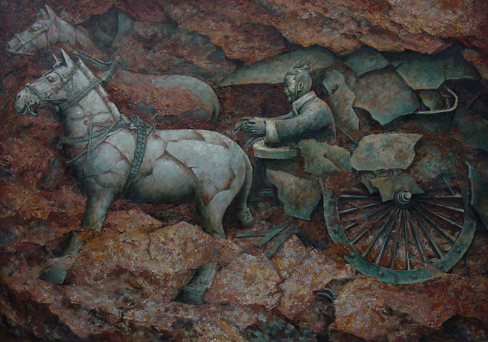 铜车马 160X115cm   2002年